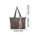 thumbnail image 3 of YiJuHui Quilted Down Shoulder Bag for Women, Large Capacity Tote Bag, Lightweight Nylon Work Purse, Commuter Laptop Bag, Casual Everyday Shoulder Bag with Zipper Pocket, 3 of 5
