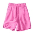 thumbnail image 4 of Girls Clothes Summer 2 Piece Outfit Set Pink Sleeveless Camisole Top and Shorts Kids Fashion Clothing Sets 13-14 Years, 4 of 7