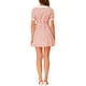 thumbnail image 3 of Vestido Floral de Mujer INSPIRE CHIC con Cuello de Punto, Botones y Cinturón, Vestidos de Verano Rosa XS, 3 of 6