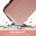 thumbnail image 4 of Zimtown 2 Piece Carry-on Luggage Set, PP Hard Shell Suitcase 14" 20" Luggage Sets Double Wheels with TSA Lock, Rose Gold, 4 of 9