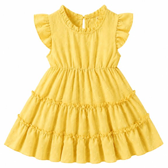 Vestido VARMILO Casual Amarillo 6 años