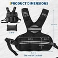 thumbnail image 2 of Danolapsi Adjustable Weighted Vest, Body Weight Vest with Reflective Stripe and Mesh Pocket, Workout Gear for Walking, Jogging and Strength Training, 2 of 6