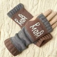 thumbnail image 3 of CYSFASHION Winter Gloves Men Fall Fashion Must Have Fitness Fleece Letter Unisex Compression Gloves Khaki, 3 of 3