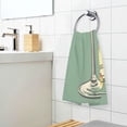 thumbnail image 3 of Yayeee 2 Pack Hand Towels for Bathroom 100% Cotton 16" x 28" Soft Absorbent Kitchen Towel, Lemon Glass, 3 of 7