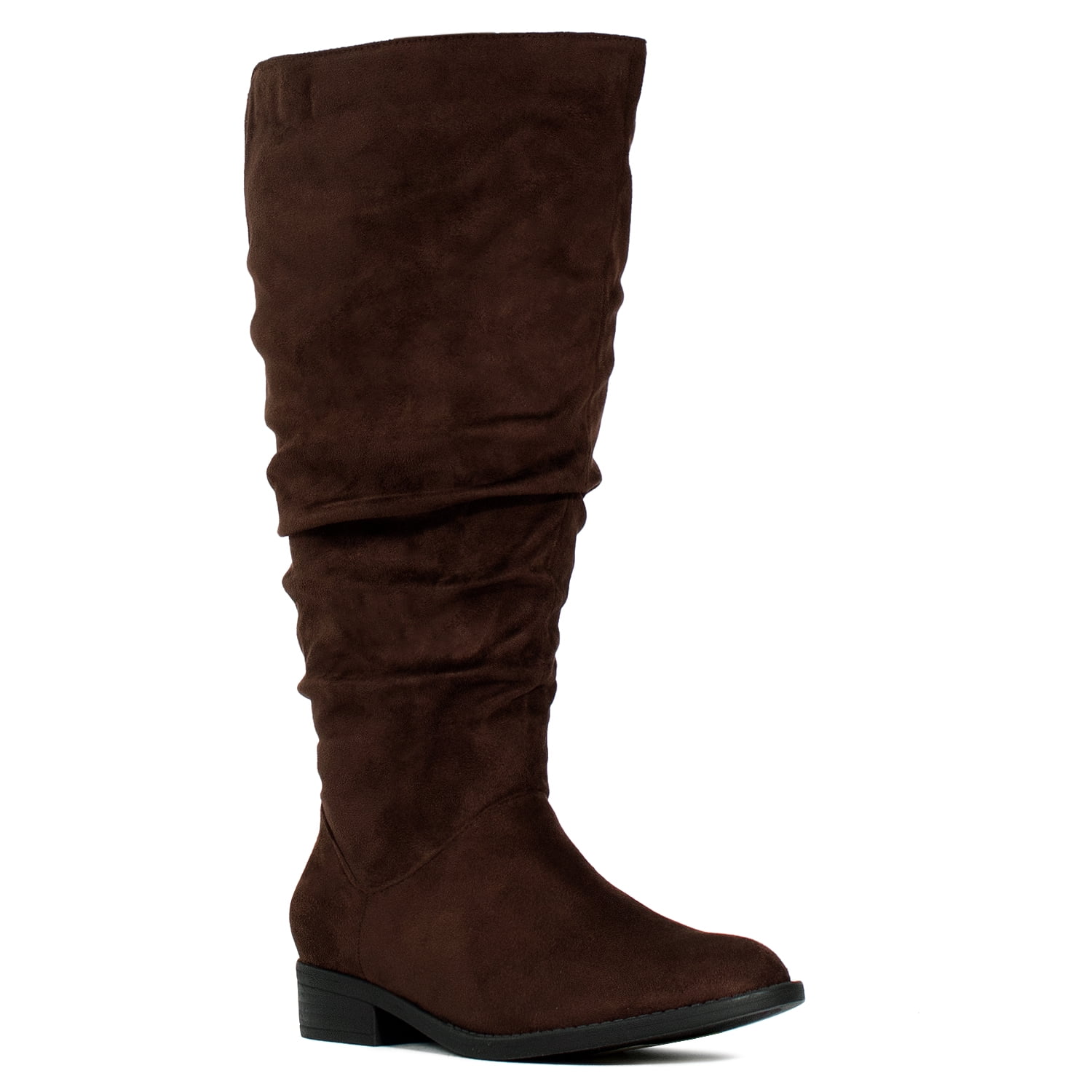 wide width low heel booties