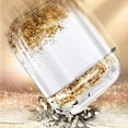thumbnail image 2 of Nagebee Case for AirPods, Sparkle Flowing Floating Durable Girls Cute Clear Hard Cover Carrying Case Compatible with Apple AirPods 1st/2nd (Gold), 2 of 7