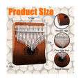 thumbnail image 5 of Kalimba Thumb Piano 21 Keys, Portable Kalimba Thumb Piano, Thumb Piano for Adults, Kids and Beginners solid wood + ore metal Brown, 5 of 5