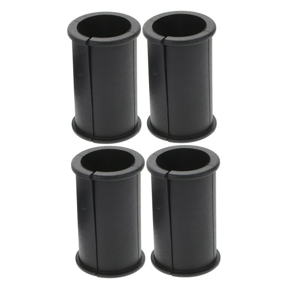 Supvox Set of 4 Microphone Protective Cover Black Rubber for Outdoor Interview Use