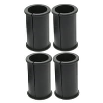 Supvox Set of 4 Microphone Protective Cover Black Rubber for Outdoor Interview Use