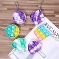 thumbnail image 2 of IGUOHAO 15PCS Fidget IGUOHAO Mini Stress Relief Hand IGUOHAO s Keychain IGUOHAO Bubble Wrap Pop Anxiety Stress Reliever Office Desk IGUOHAO for Kids Adults - -, 2 of 7