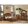 thumbnail image 5 of Furniture of America Charles 2-Piece Wood Dresser and Mirror in Tobacco Oak, 5 of 7