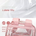 thumbnail image 4 of Clear Backpack for Girls Kids Elementary Bookbags Transparent Stadium Approved Travel Daypack See Through Middle College School Bag Large Laptop Backpack for Women Teens Students (Pink), 4 of 7