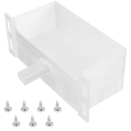 DRAFIDEEP 1Pcs Air Conditioner Condensate Drip Pan for Homeowners White Plastic 5.3x2.2x2 Inch