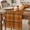Orange, Green, Amber, variant on Brown Checked Table Runner - 120 Inch Long Watercolor Coffee Buffalo Plaid Cotton and Linen Blended Dress Scarves Farmhouse Table Runner for Kitchen Dining, Coffee Table, 13" x 120"