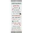 thumbnail image 2 of Carpentieri, Natalie 13x32 White Modern Wood Framed Museum Art Print Titled - Gingham Christmas Rules, 2 of 4
