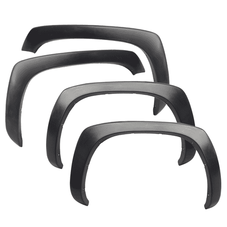 ikon 4pcs fender flare for 99-06 chevy silverado smooth matte black oe