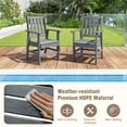 thumbnail image 2 of Gymax 7 Pieces Patio Dining Set Outdoor HDPE Weather Resistant Table & Chairs Set Gray, 2 of 8