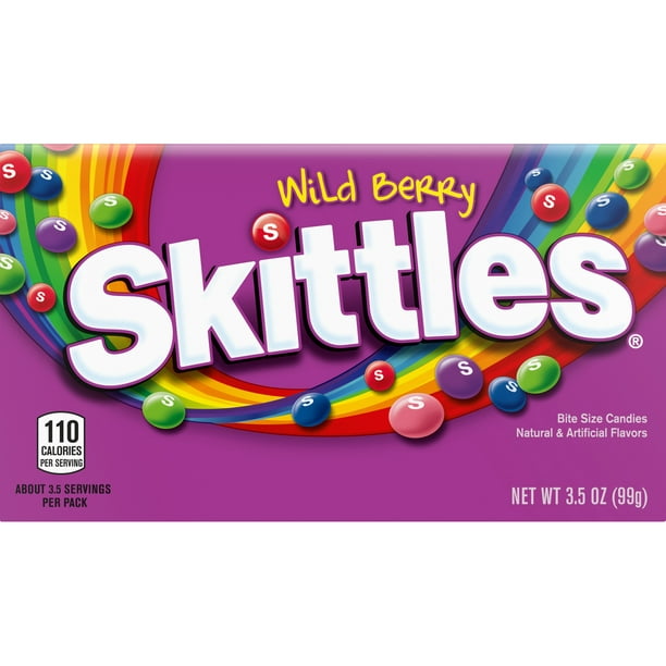 Skittles Wild Berry Candy Theater Box 3 5 Ounce Walmart Com