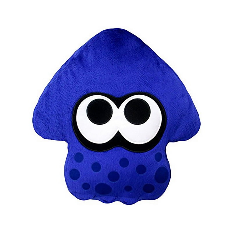 Splatoon Bright Blue Squid Cushion Plush - Walmart.com - Walmart.com