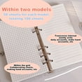 thumbnail image 4 of Mini Binder with Cash Envelope - Cute pattern binder wallet, Cash Organizer, Mini 6 ring binder,style:style1;, 4 of 5