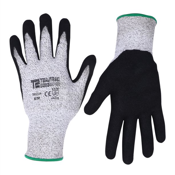 Lingvido Gray Safety Work Gloves,EN388 level 5 Cut Resistant Gloves