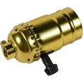 thumbnail image 3 of HQRP 3-Way Lamp Holder, E26 Bulb Light Socket, Low-Medium-High Settings Adjustable with Switch Knob, 1/8 IP Threads, 3 of 7