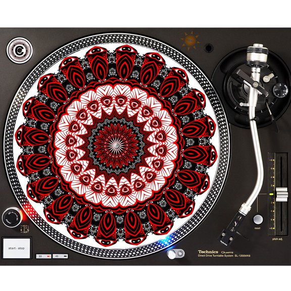 KuzmarK™ 12" DJ Turntable Slipmat - India Mania