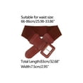 thumbnail image 3 of INSPIRE CHIC Elastic Waist Belts for Women Belts Rectangular Chunky Buckle Red 66-86cm/25.98-33.86", 3 of 4