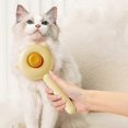 thumbnail image 5 of Pet Hair Cleaner Brush,Pet Combing Brush with Hair Removal Button, Artifact for Stroking Cats and Dogs (Yellow 1PCS), 5 of 5