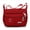 Red, variant on Multi-pocket crossbody bag for women, nylon, shoulder messenger travel handbag with adjustable strap