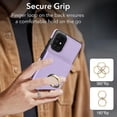 thumbnail image 2 of ELEHOLD Case for Samsung Galaxy A51 4G,Business PU Leather Stand Case with Card Holder & Ring Holder,Violet, 2 of 7