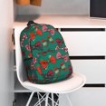 thumbnail image 3 of Easygdp red and green bow tie Mochila Ligera de 15 Pulgadas para Estudiantes, Mochila Cómoda para la Escuela y Viajes, Correas Ajustables, 3 of 6