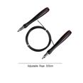 thumbnail image 2 of Adjustable & Self-Locking Aluminum Skipping Ropes for Training, Boxing, and MMA Workouts - black, 2 of 5