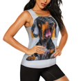 thumbnail image 2 of Vsdgher Puppy Sits In Bathtub Tank Top Sports Vest Bra for Women Sports ,Quick Dry Sports Workout Running Top Vest-Small, 2 of 7