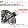 thumbnail image 2 of Jinsinto Colliers à Ressort, 1 Pouce (25 mm) pour Haltères Lisses Ou Musculation Standard (Lot de 4), 2 of 4