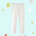 thumbnail image 2 of zuwimk Girls Athletic Leggings Crossover High Waisted Yoga Pants with Pockets Kids Dance Running Workout Tights(White,F), 2 of 5