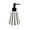 Black, variant on Striped Hotel Home Soap Dispenser Push Lotion Dispensing Bottle Curved 350ml Black/Red