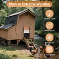 thumbnail image 4 of Automatic chicken coop door APP control, solar powered chicken coop door opener with programmable timer, 10 meter remote control, light sensor, USB rechargeable, anti pinch, automatic chicken coop do, 4 of 7