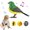 Green, variant on Clearance Desktop Ornament under $10,Singing Chirping Bird Toy Artificial Bird Toy Realistic Chirping And Motion Cute Interactive Bird Toy Simulation Bird Toys For Kids Desk Battery Operated Des