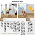 thumbnail image 6 of Paris Tower Window Privacy Film, Vintage Architectural Hand-Painted Aesthetic Static Cling UV Sun Blocking Tint Film Heat Control Windows Films for Bedroom Bathroom, Window Stickers 29.5"x78.7", 6 of 7