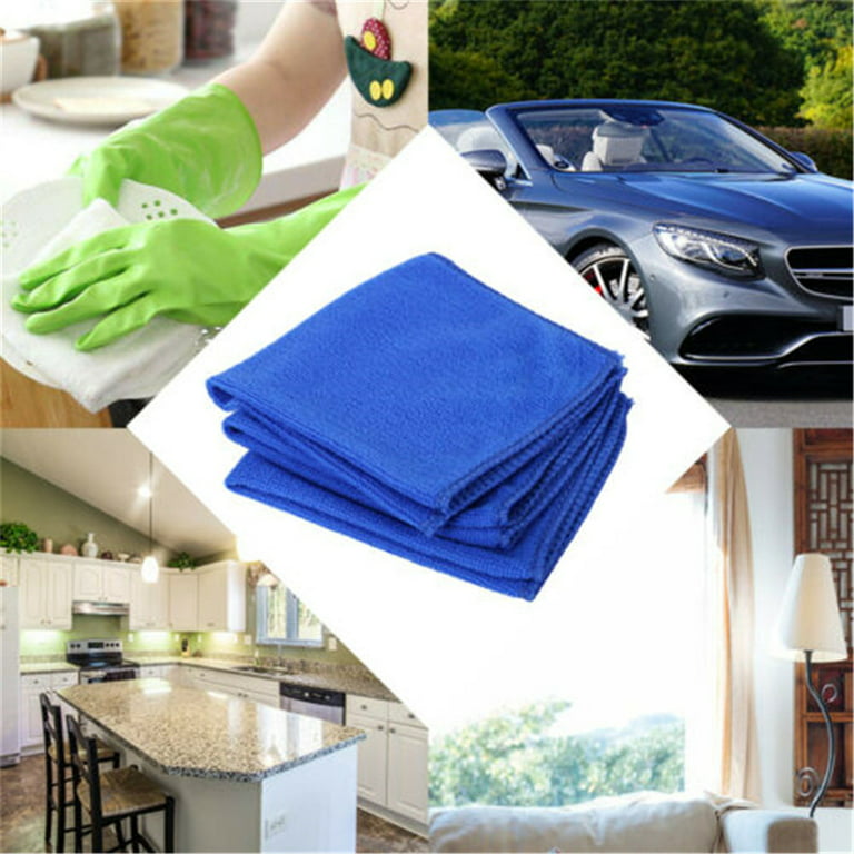 50pcs Microfiber Cleaning Cloth No-Scratch Rag Car Polishing Detailing  Towel for Auto Shops Mechanics, And Car Wash
