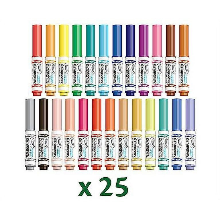 64 Crayola Washable Marker Set, Gift for Kids, Gel Markers Window Markers/CH8/12
