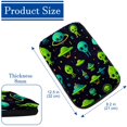 thumbnail image 4 of Alien Soft Comfortable Furry Printed Armrest Accessory Car Armrest Pad 12.5x8.2 Inch, 4 of 6