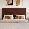 thumbnail image 2 of Pemberly Row Queen Mid-Century Panel Solid Wood Headboard in Walnut, 2 of 7