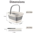 thumbnail image 5 of Collapsible Foot Bath Bucket with Handle, Large Portable Foot Soaking Basin, 5 of 14
