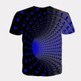 thumbnail image 2 of T-Shirt 3D Printed Simple Casual Men's T-Shirt 3D Digital Printing T-Shirt Swirl Pattern Men and Women Couple Tops, 2 of 3