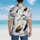 thumbnail image 4 of Fotbe Animal Bird Camisa Hawaiana para Hombre Unisex – Camisa Casual de Verano con Botones de Manga Corta de Algodón y Lino,X-Large, 4 of 7