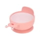 thumbnail image 4 of Cuenco de silicona para niños pequeños, antideslizante, con ventosa, multifunción, sin BPA, apto para microondas, color rosa y blanco, 4 of 14