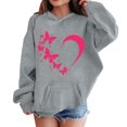 thumbnail image 5 of Mercatoo Cute Heart Butterfly Hoodies for Teen Girls Oversized Pullover Hoodies Long Sleeve Fall Winter 𝐇ooded Sweatshirts, 5 of 5