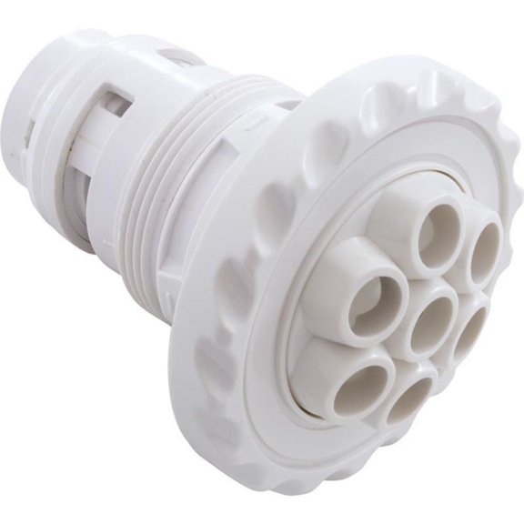 Custom 25591-240-000 3.37" FD Mult Deluxe Scallope Poly Jet Internal - White